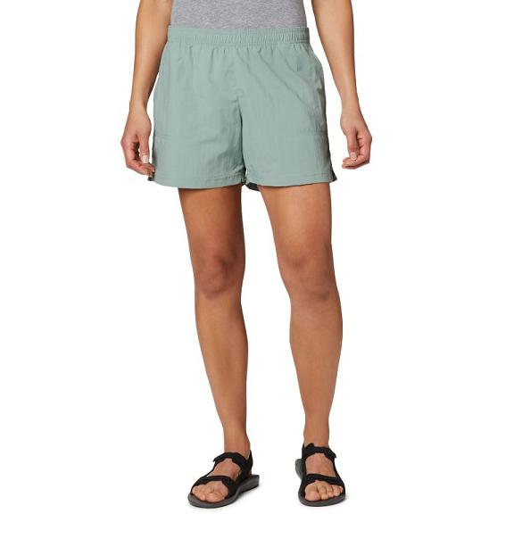 Columbia Sandy River Shorts Light Green For Women's NZ30726 New Zealand